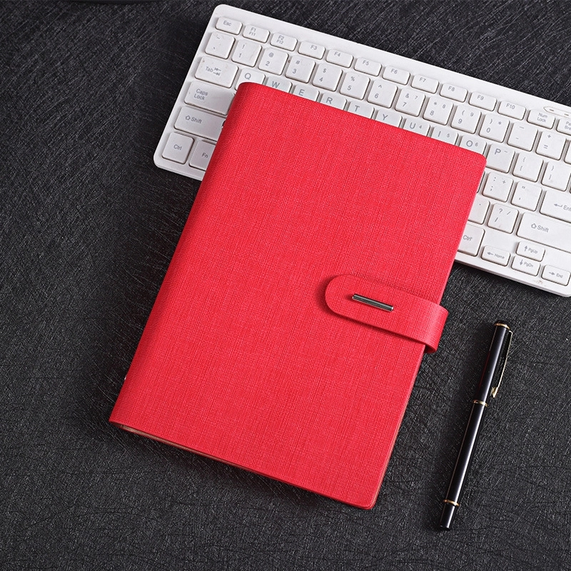 Refillable Journal A5 Lined Spiral Notebook with Card Slot 6