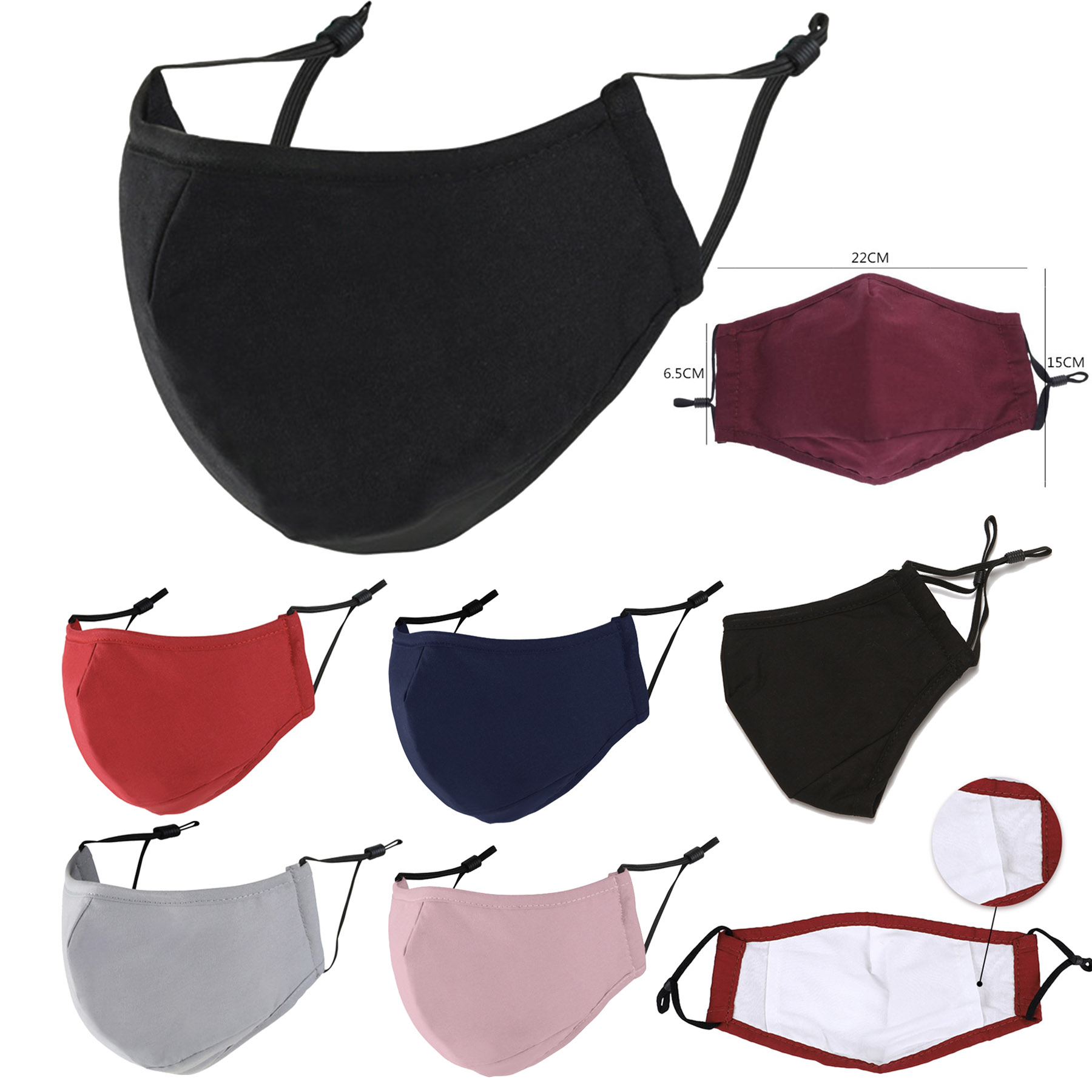 Cotton Face Mask With Pocket 2