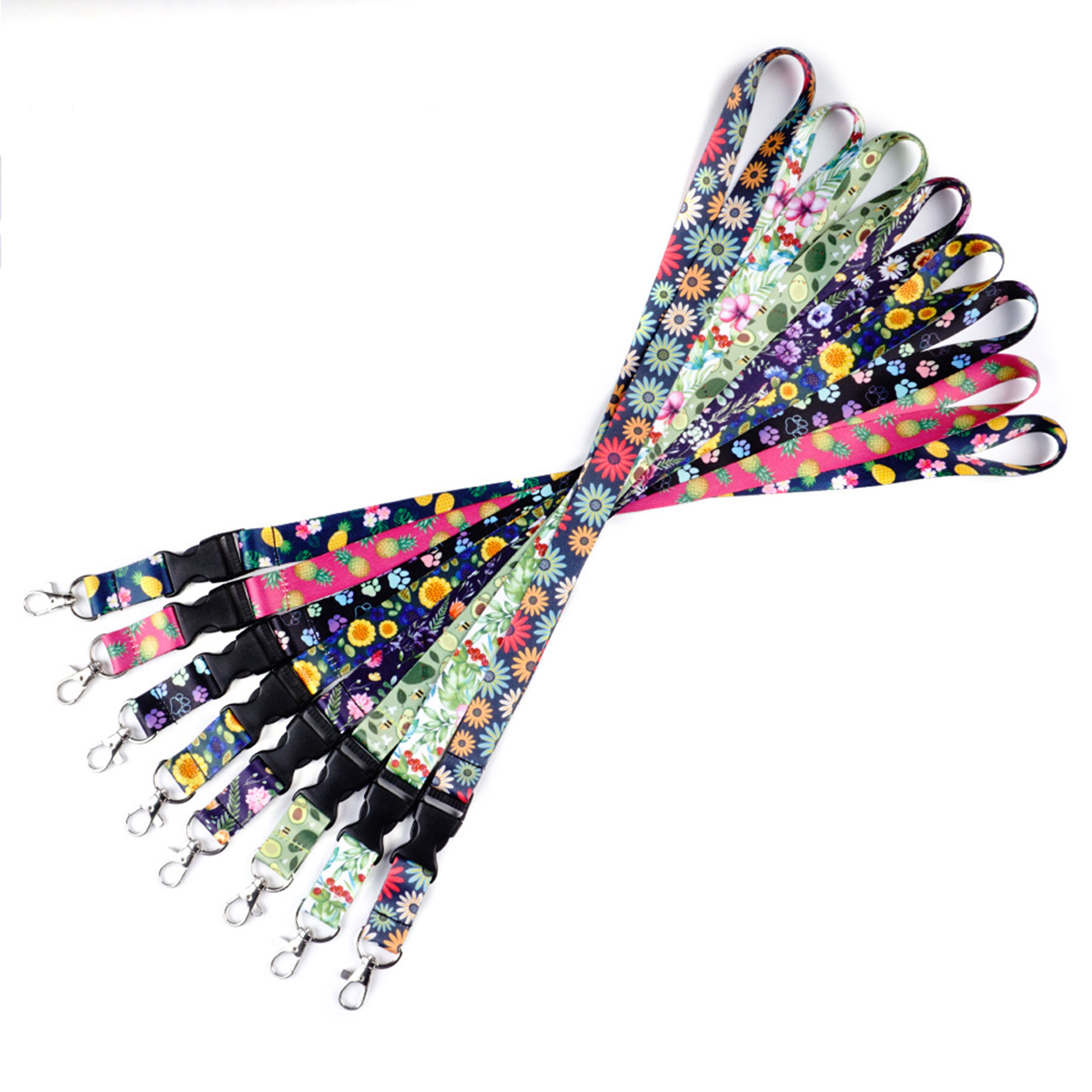 Neck Strap Lanyard with Detachable Buckle and Metal Hook 4