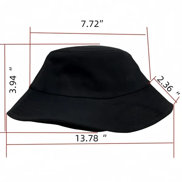 Wide-Brim Cotton Bucket Hat 11