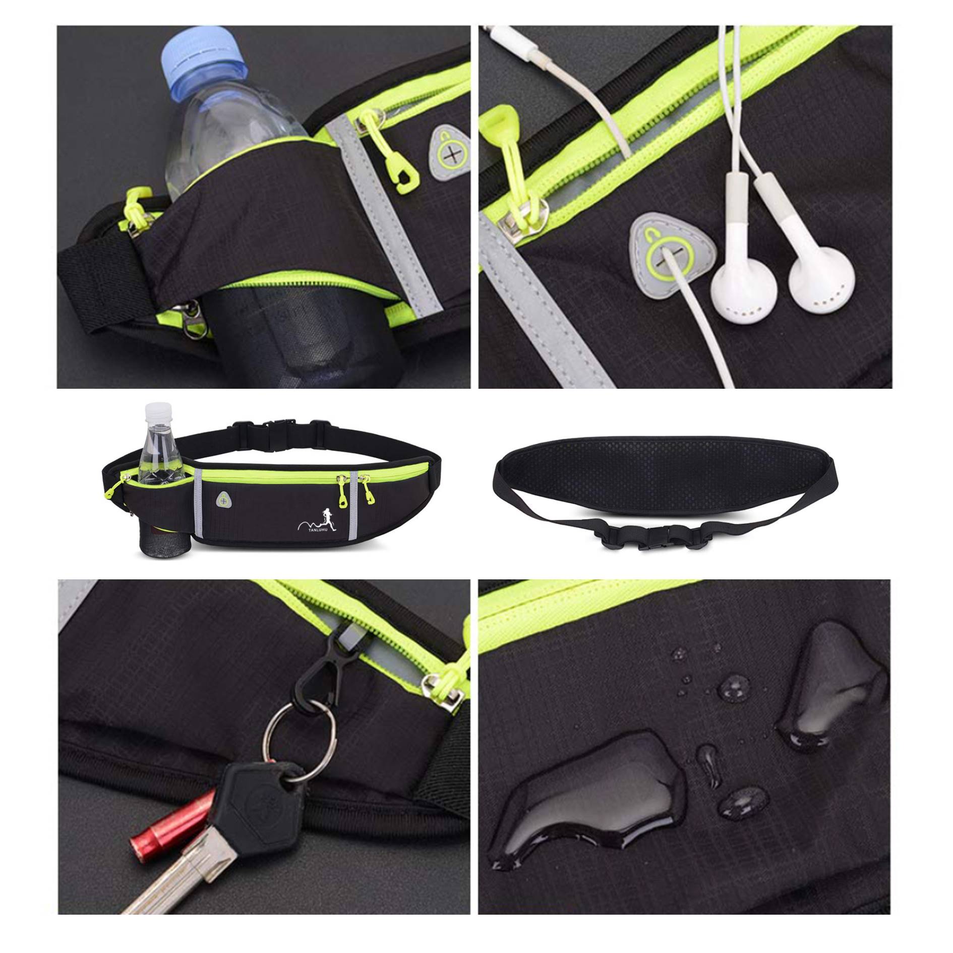 Reflective Outdoor Sports Running Belt Waist Bag 3