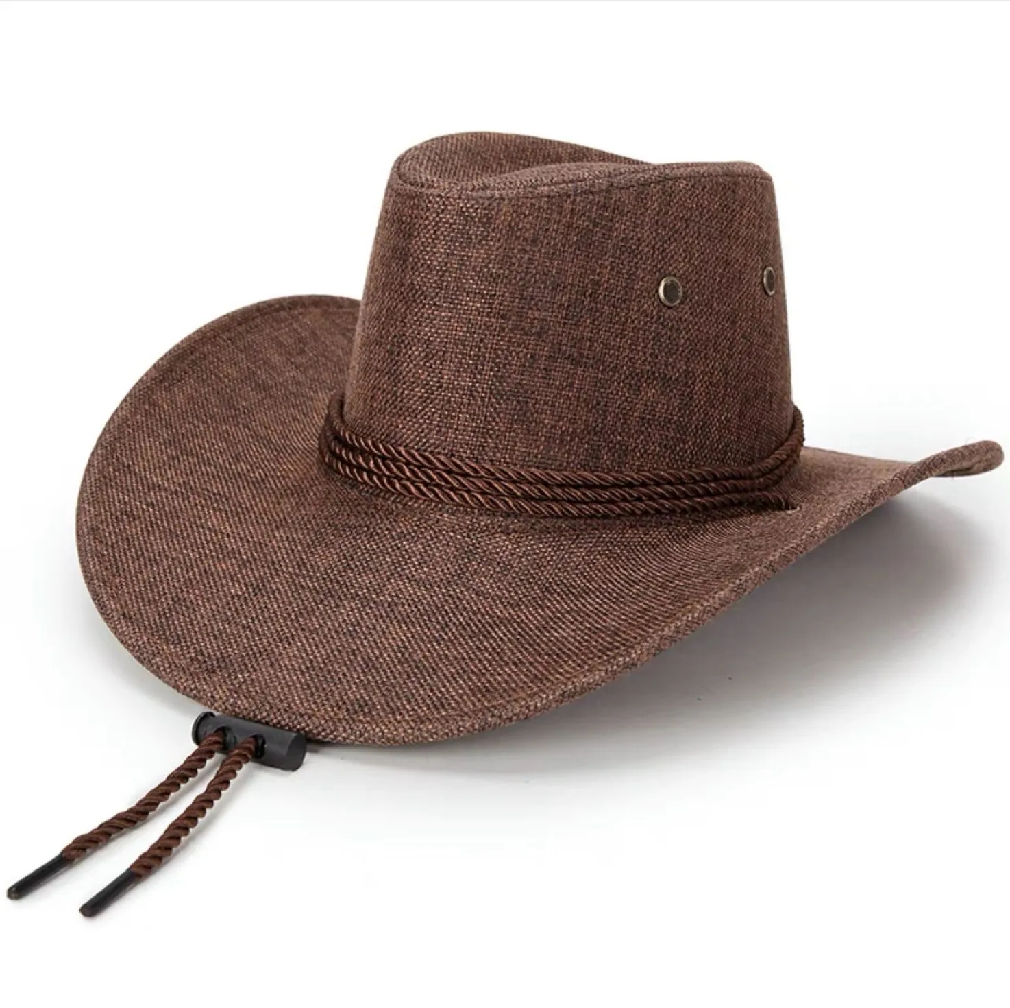 Summer Linen Style Cowboy Hat 11
