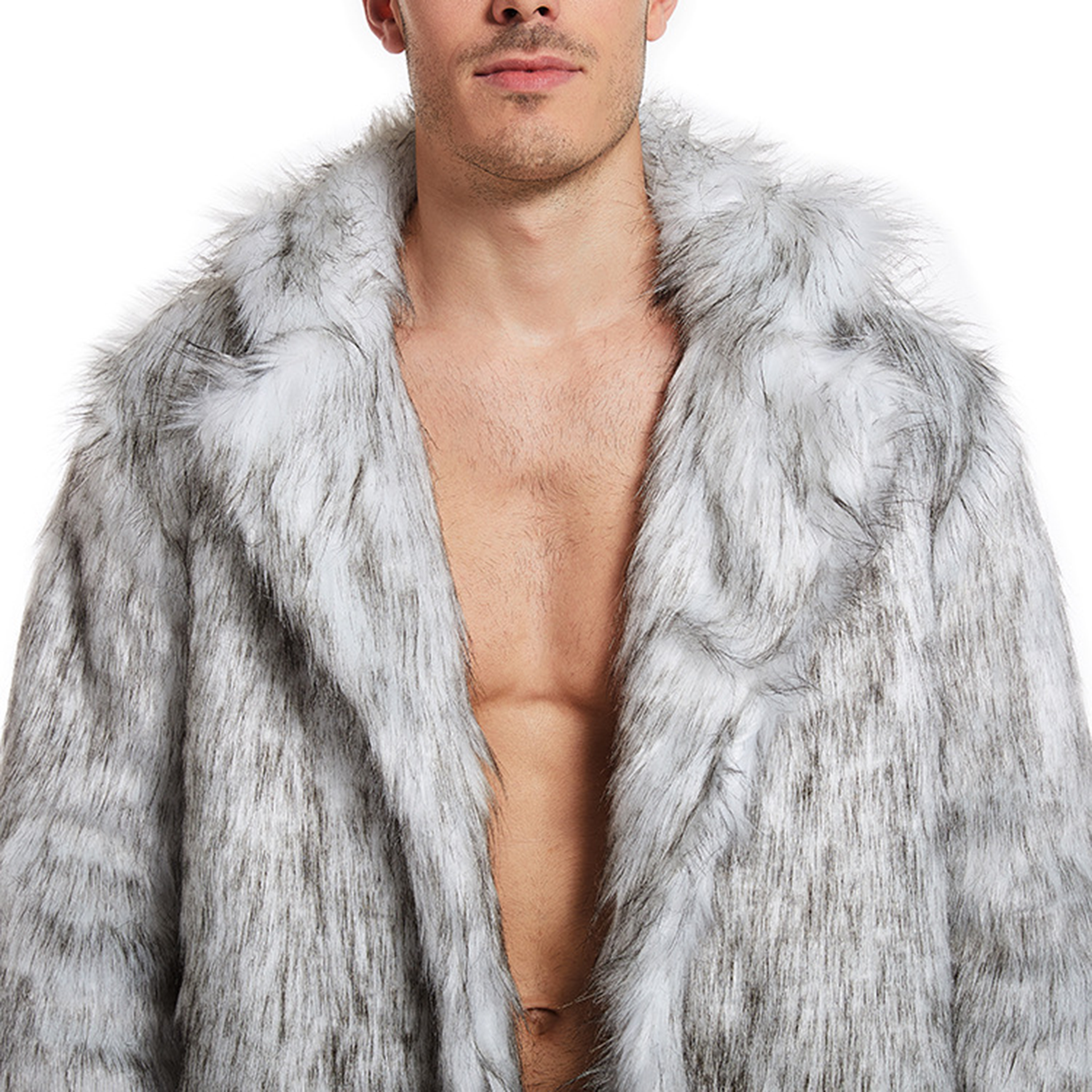 Faux Fur Long Overcoat 5
