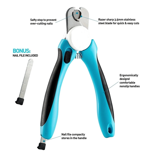 Pet Nail Clippers With File 4