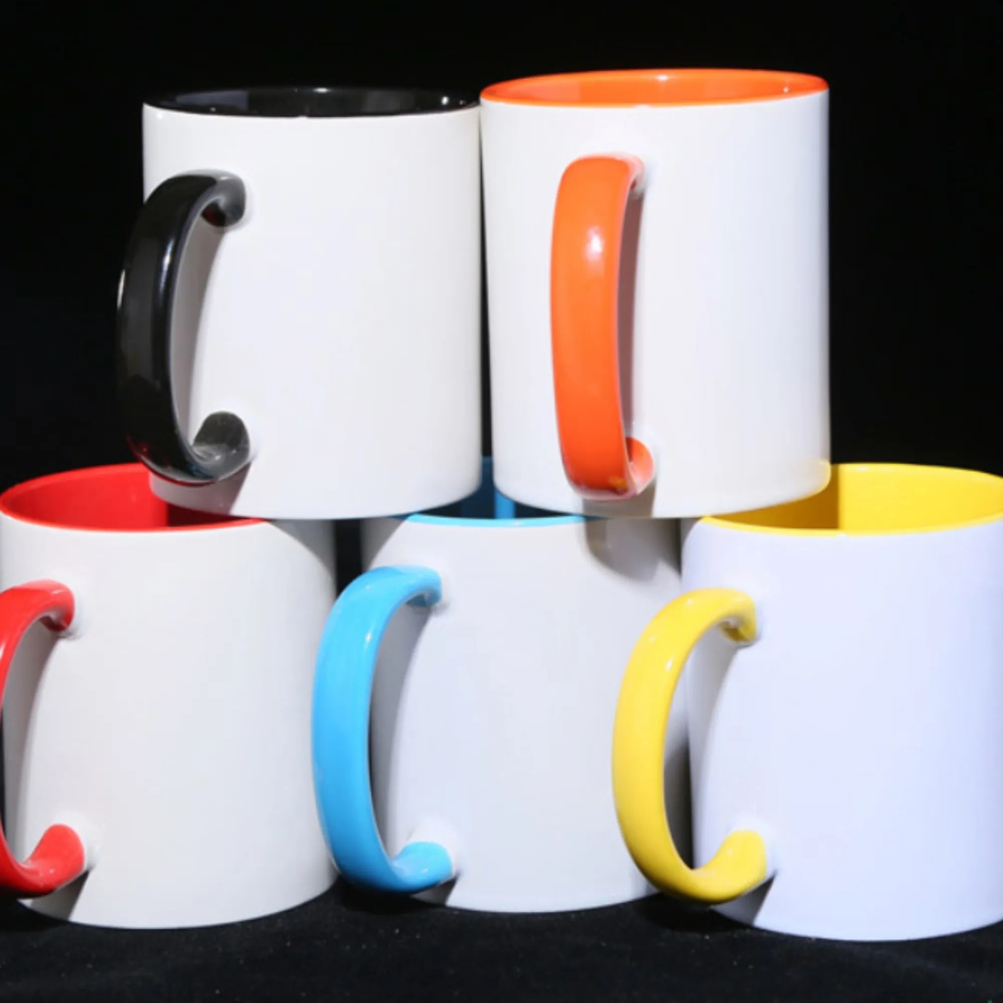 Ceramic mug double color coated large capacity mug 4