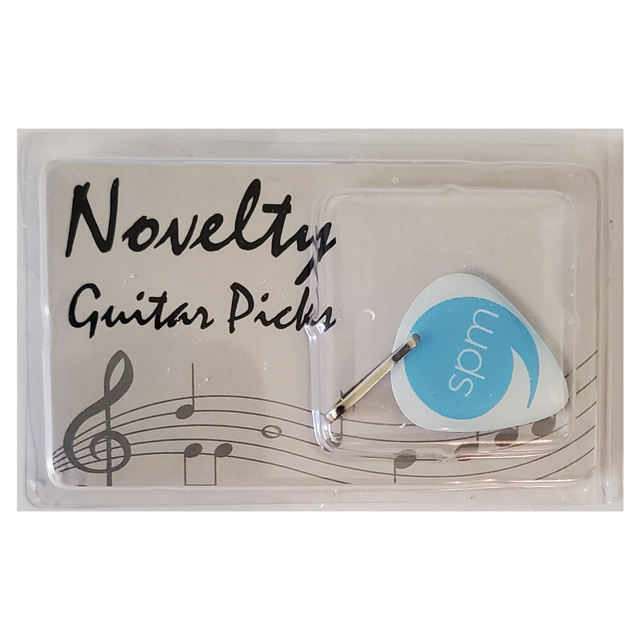 Novelty Pick with Double Sided Imprint with Zipper Pull Attachment 2