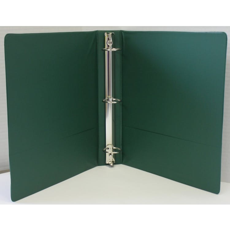 1.5" Binders - Dark Green 2 Inside Pockets 3-Rings 1