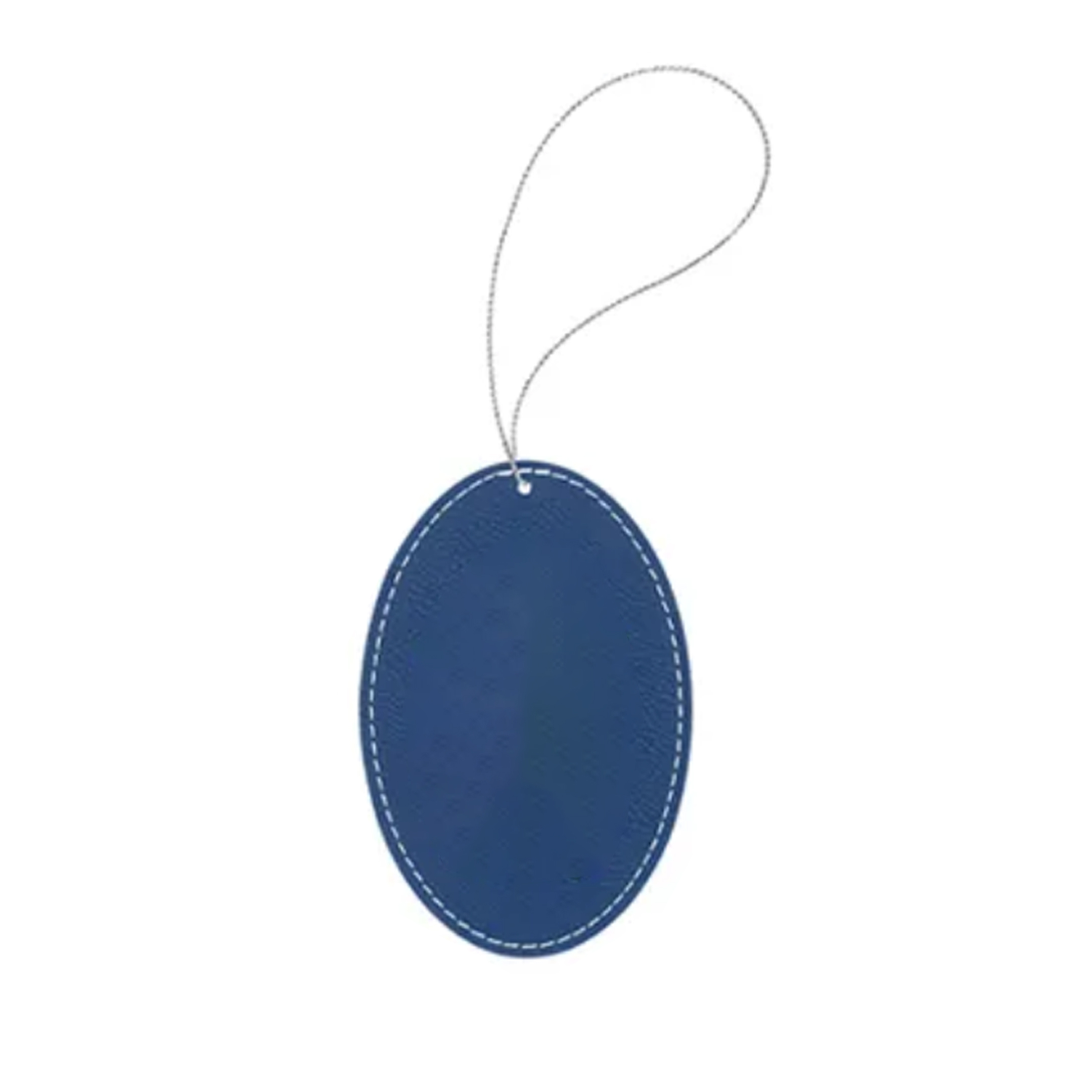 Leather Christmas Oval Shaped Hanging Ornament 9