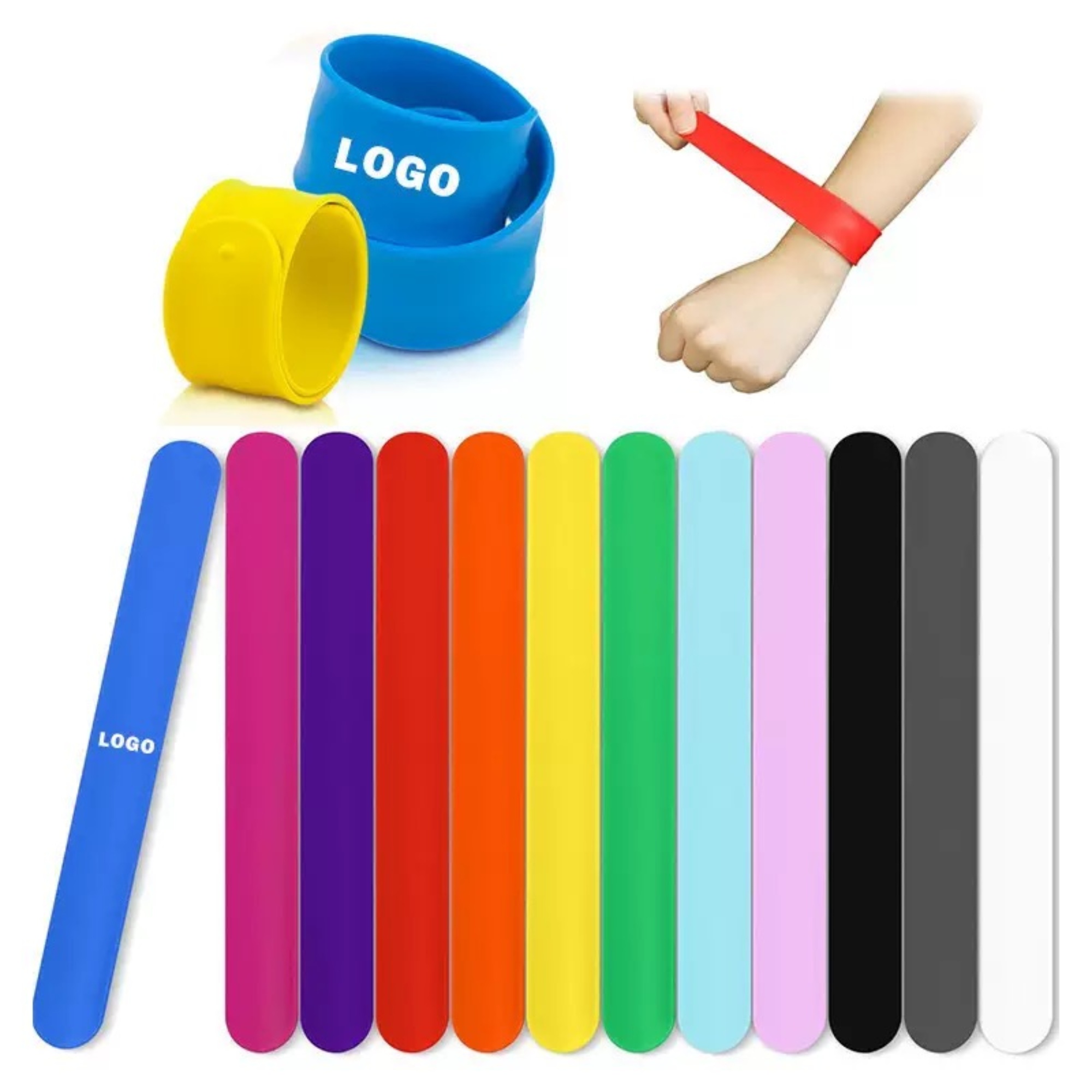 Custom Silicone Slap Bracelets 2