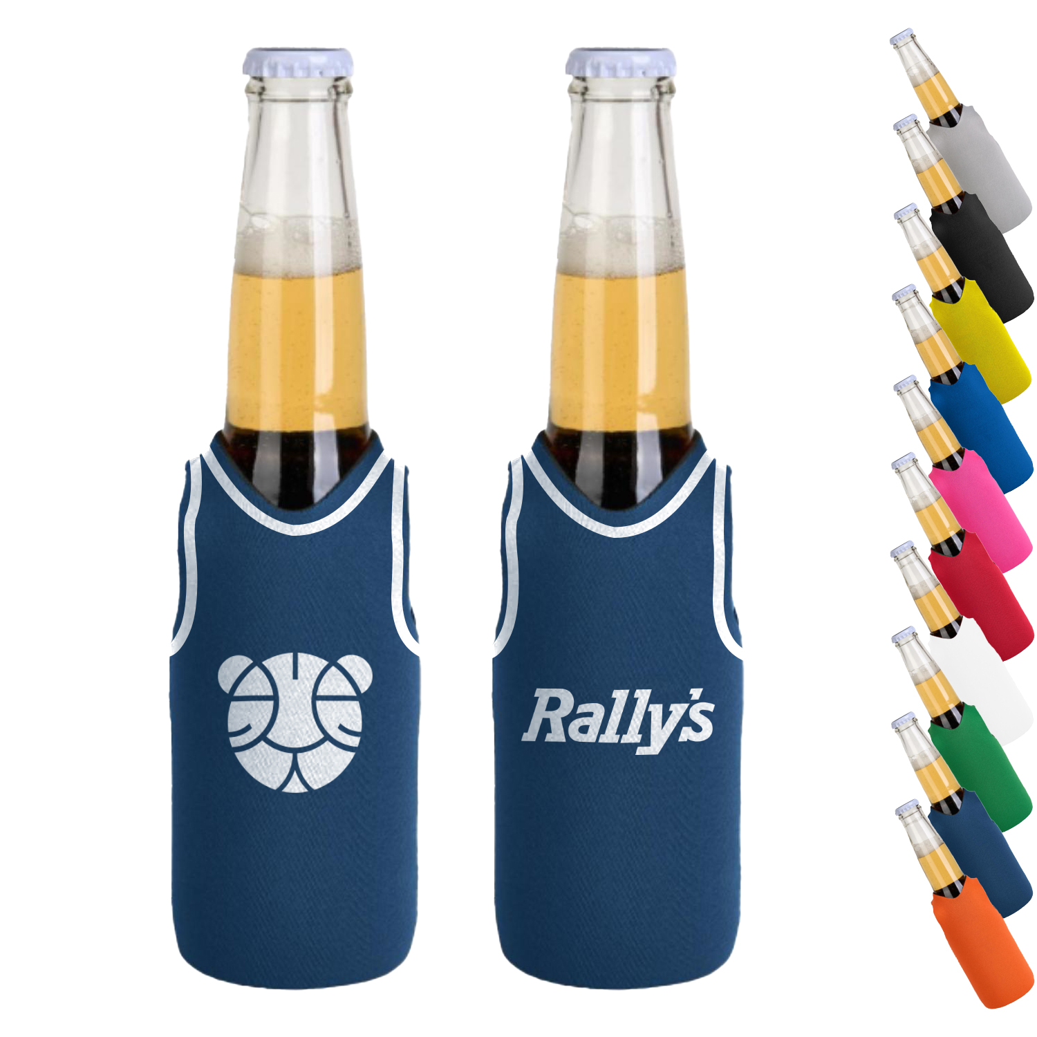12 Oz. Neoprene V-neck Vest shape Bottle Cooler 1