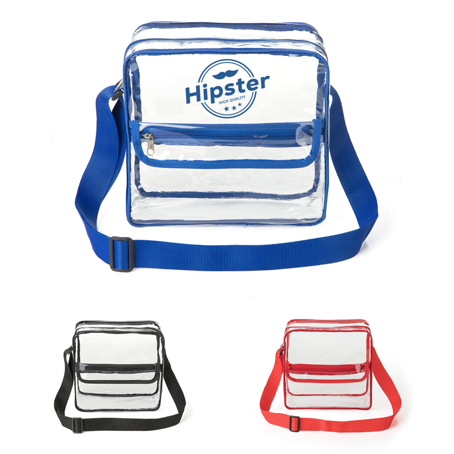 Basic Clear Stadium Security Messenger Bag 3