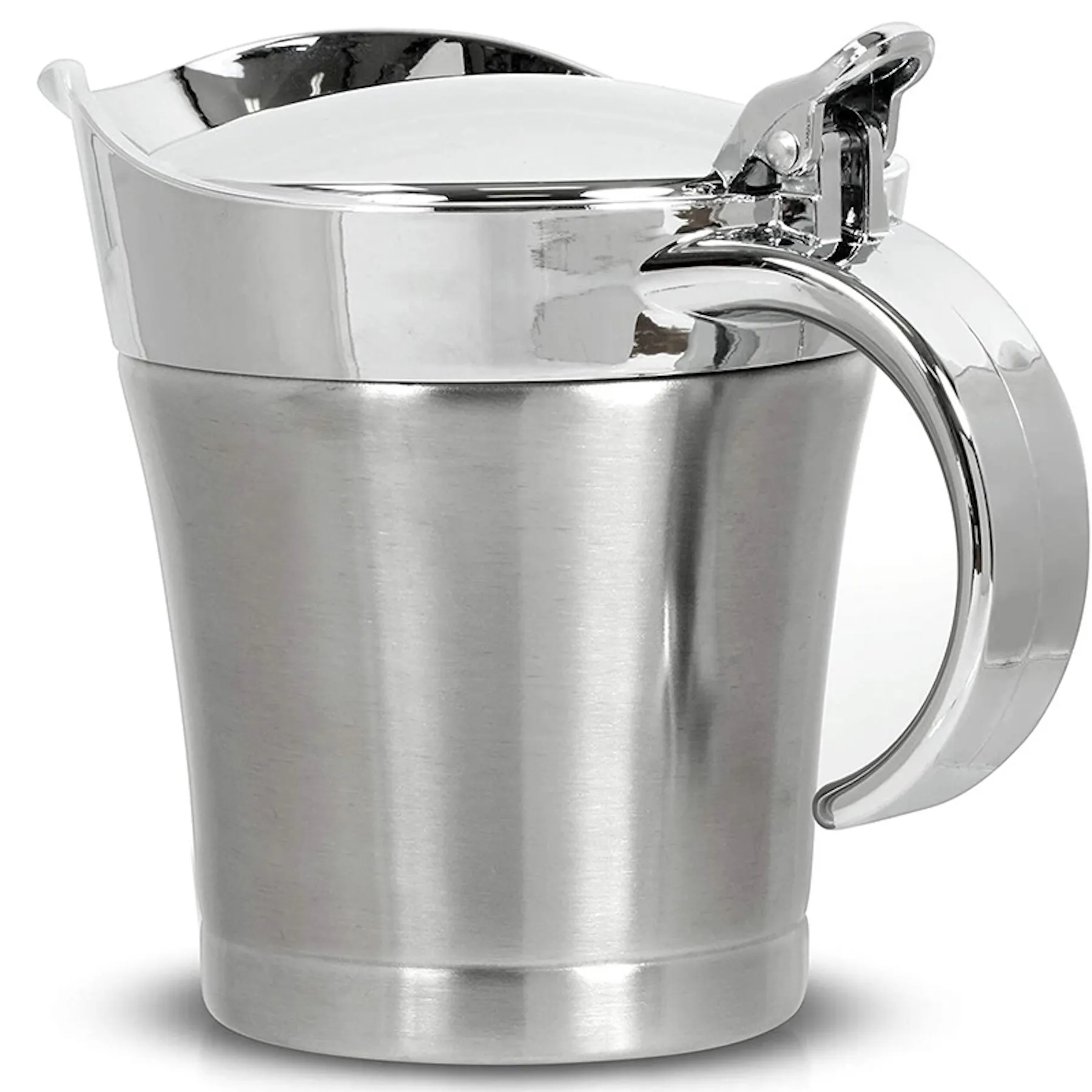 16 oz Stainless Double Insulated Gravy Boat/Sauce Jug w/Lid 2