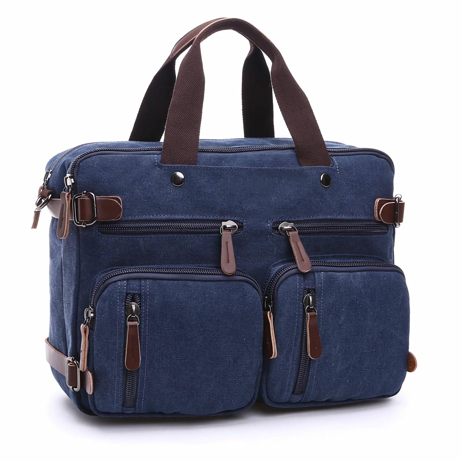 Laptop Tote Bag 3 in 1 Convertible Messenger Briefcase 7