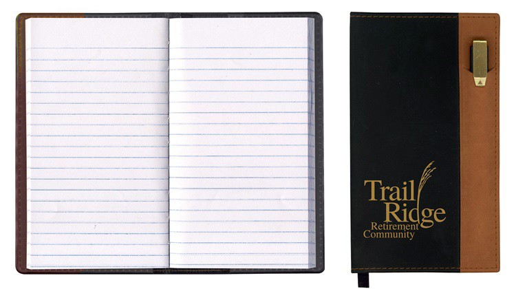 Lafayette Series Soft Cover 2 Tone Vinyl Tally Book W/ Clear Pen 4
