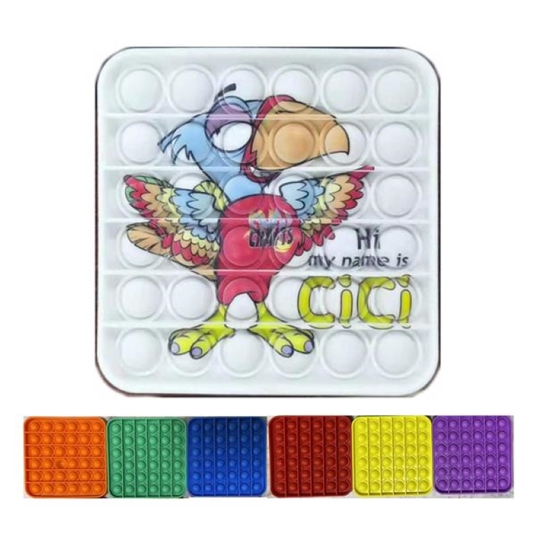 Full Color Printing Square Reliever Fidget Toy 1