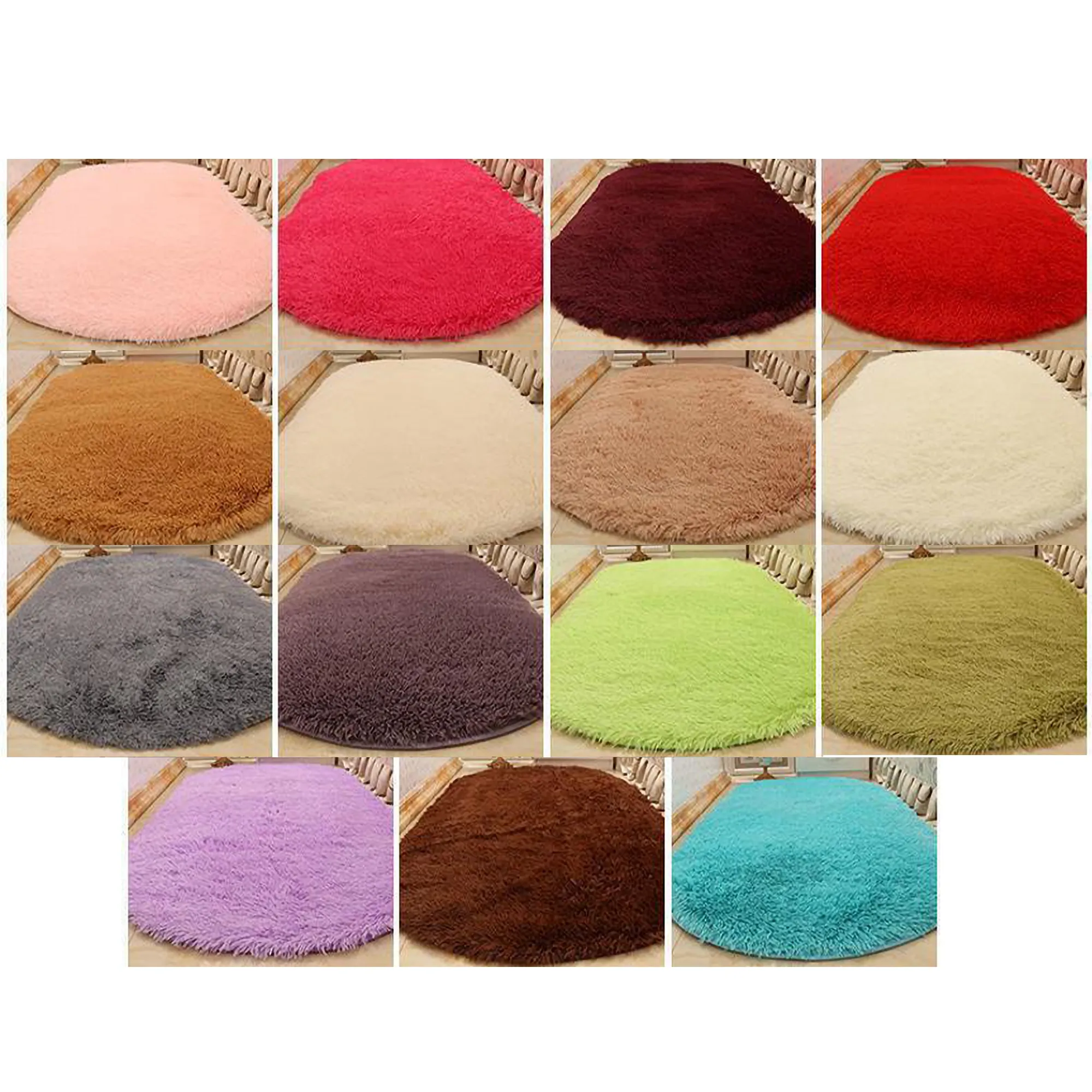 Fluffy Faux Fur Rug Soft, Non-Slip Furry Mat 1