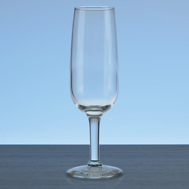 6.5 oz. Champagne Flute - Deep Etched, custom glassware with logo imprint 11