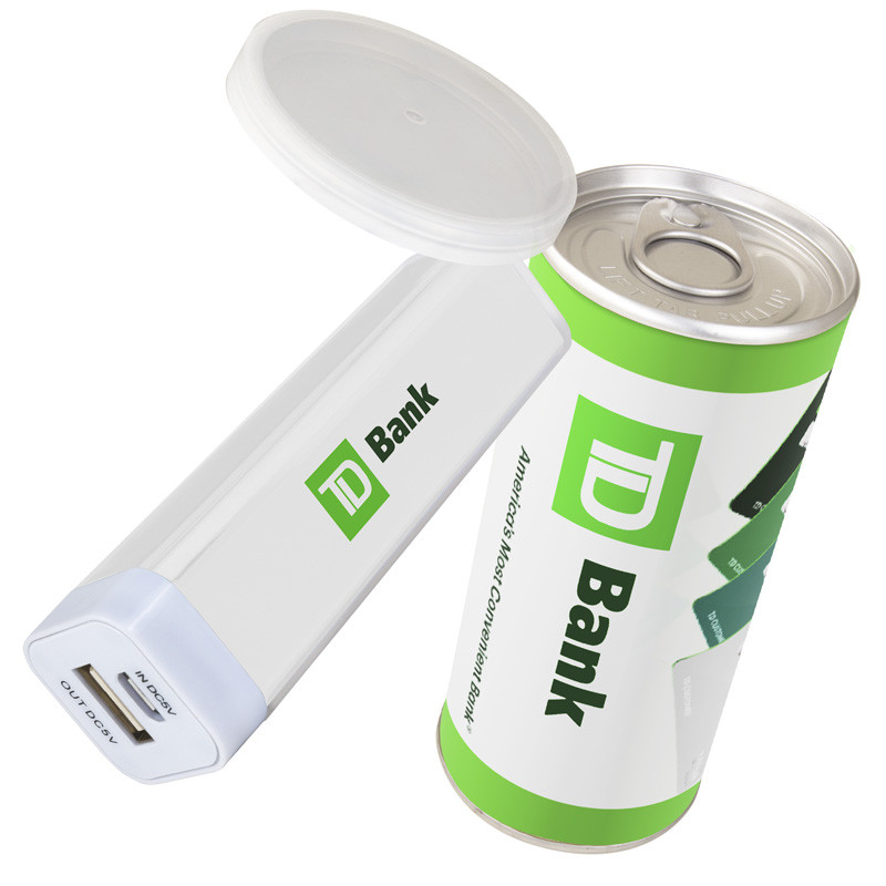 Power Shot 10 - 2200 mAh Plastic USBP2200P Power Bank in Branded Can 7
