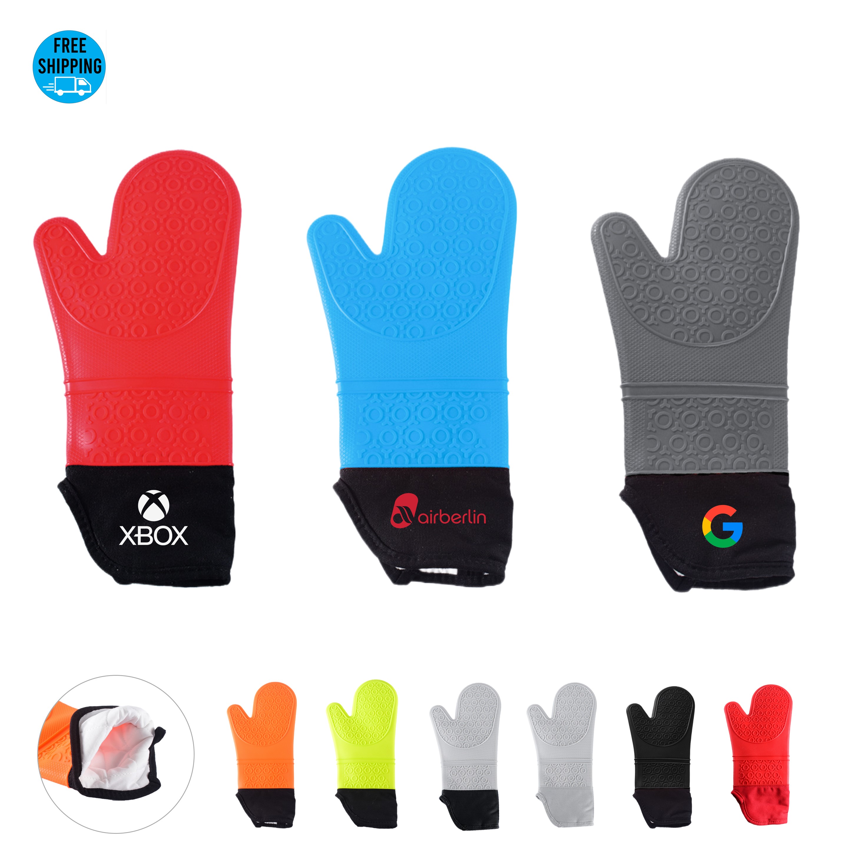 Silicone Oven Mitt 15" - OCEAN 11