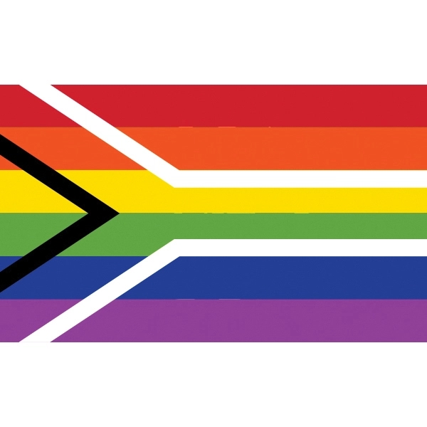 South Africa Pride Motorcycle Flag 2