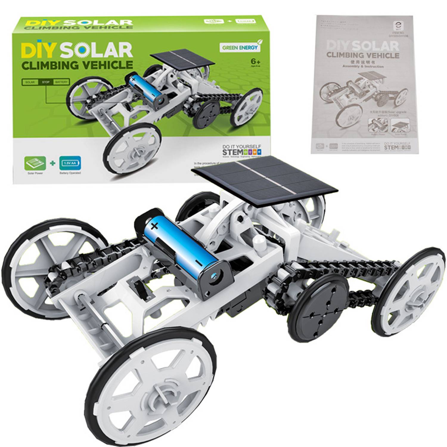 Kids Solar DIY Educational Assembly Car 6