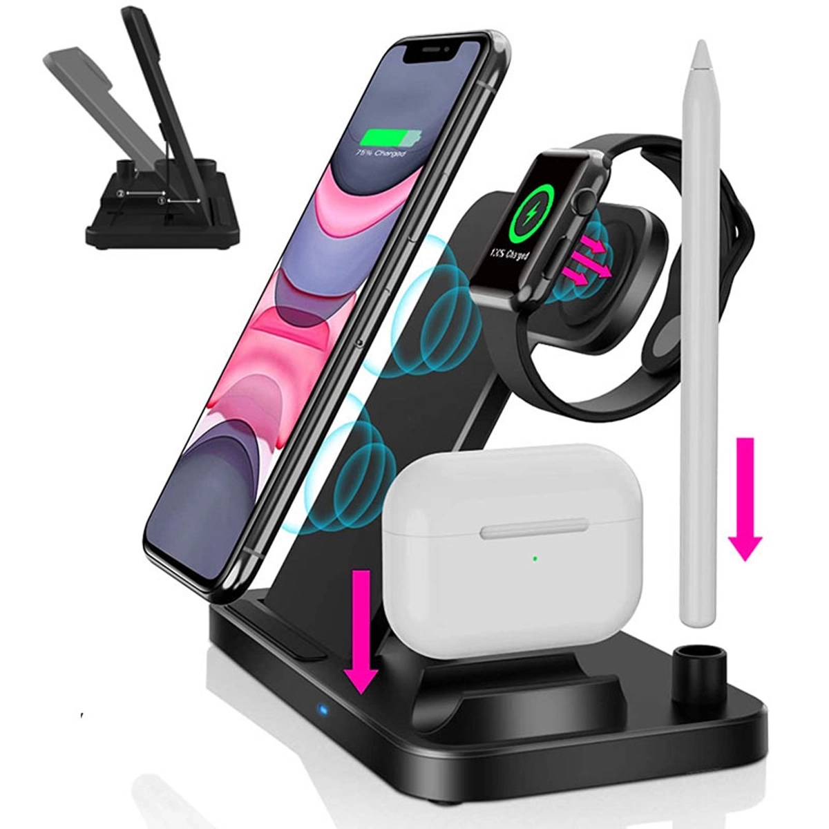 4 In 1 Fast Wireless Charging Station 6