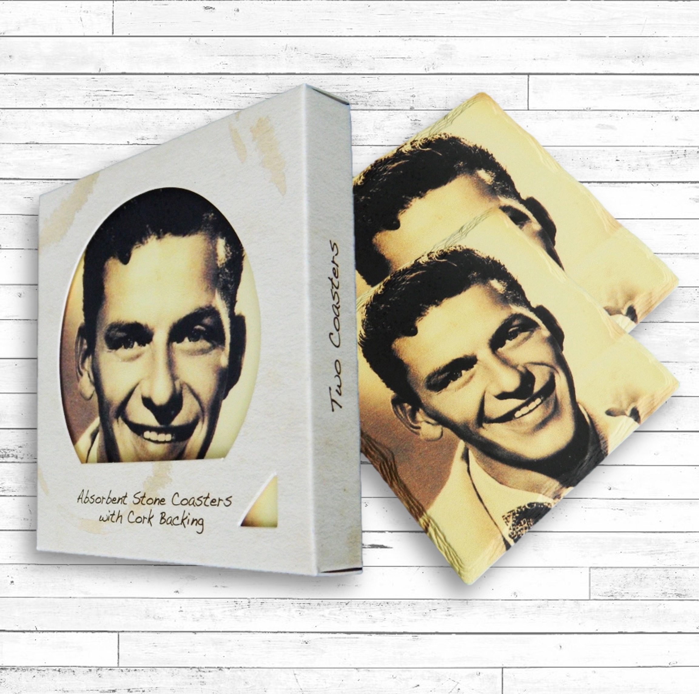 Two Square Layered Edge Coaster Box Set 8