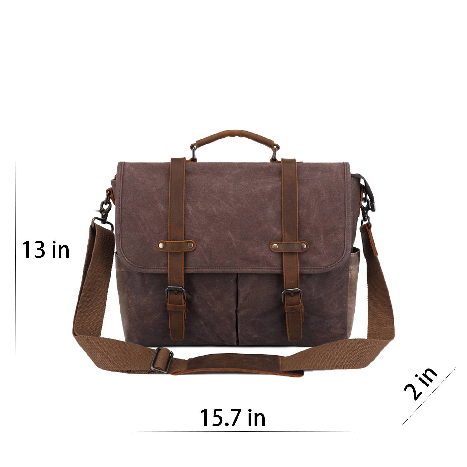 PU Leather Travel Messenger Crossbody Bag 3