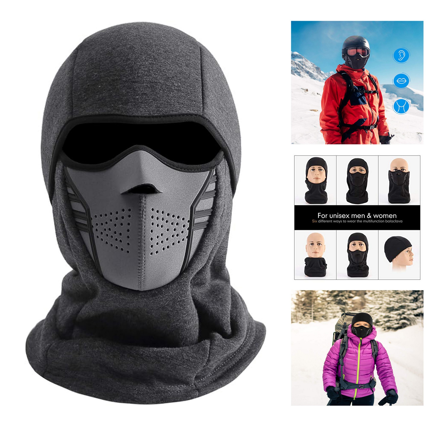 Winter Windproof Fleece Ski Mask 2