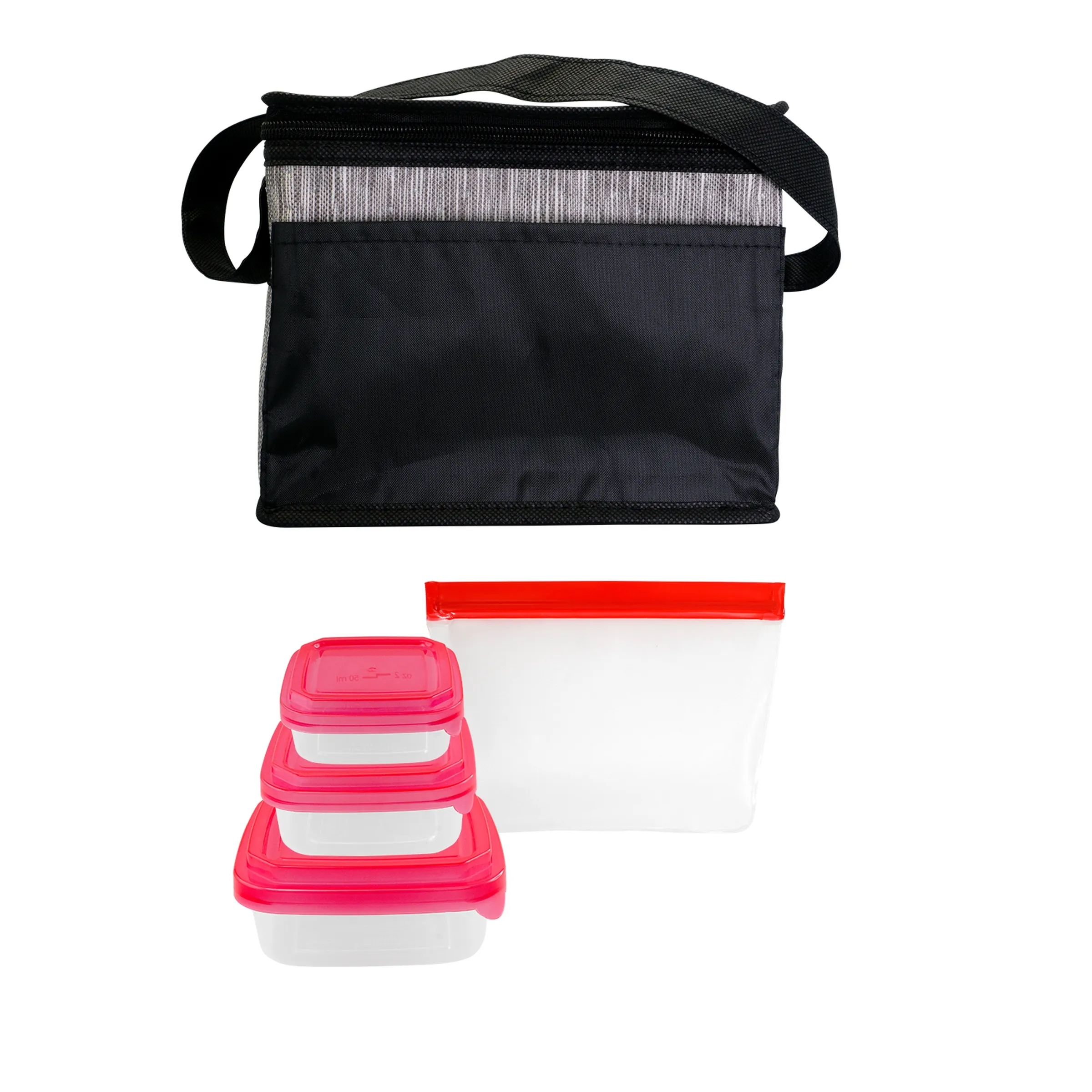 Black Graph Portion Control Reusable Lunch Set 11