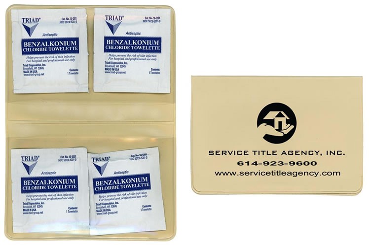 Hand Sanitizer BZK Towelette Kit 2