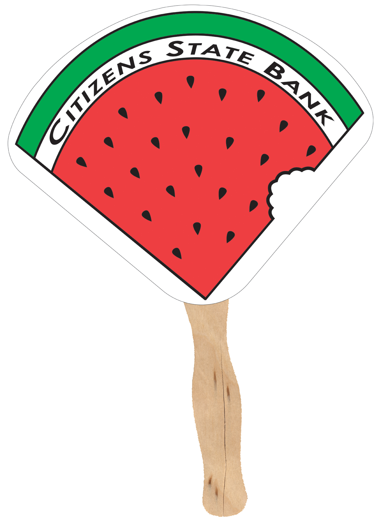 Single Side Seashell Shaped Fan