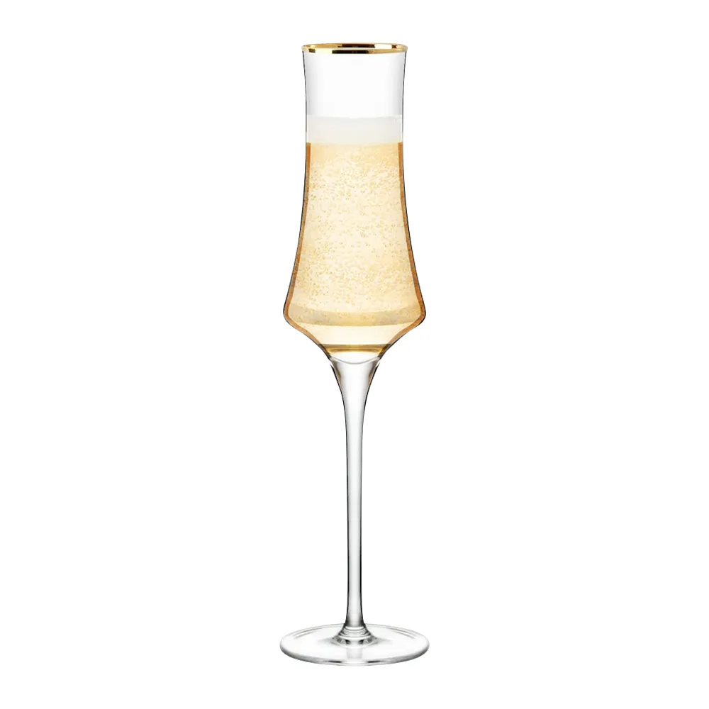 8oz. Gold Rimmed Champagne Flute 2