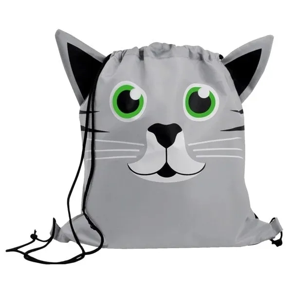 Promotional Paws N Claws Kids Drawstring Backpack 2