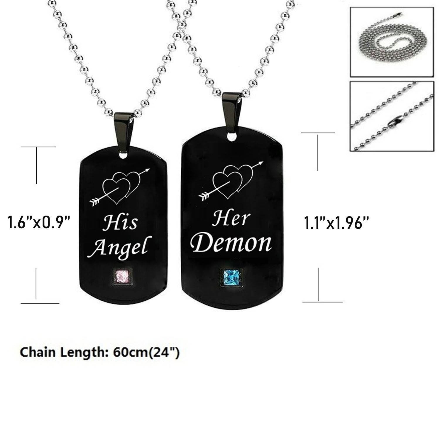 Black Dog Tags Ti Steel Necklace 6