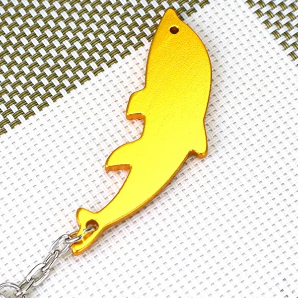 Customized Dolphin Shape Bottle Opener Keychains 6