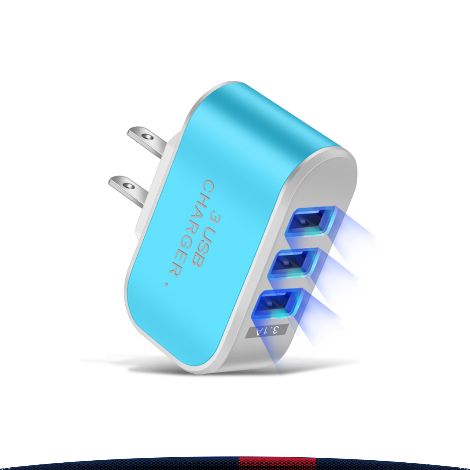 Trevolt 3-Port LED USB Wall Charger 1