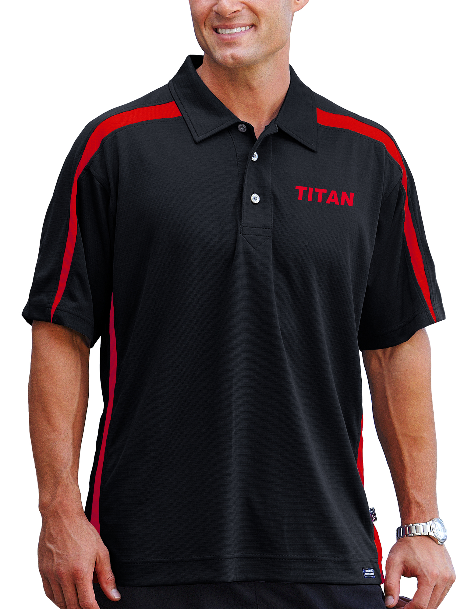Men's Titan Converse Ottoman - Color Block Polo Shirt 1