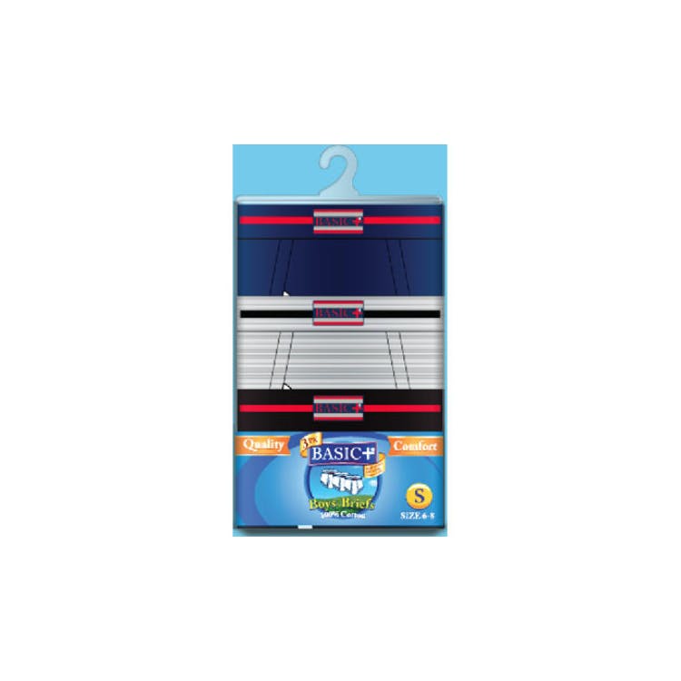 Boys' Briefs - Assorted Colors 3 Pack Small 2