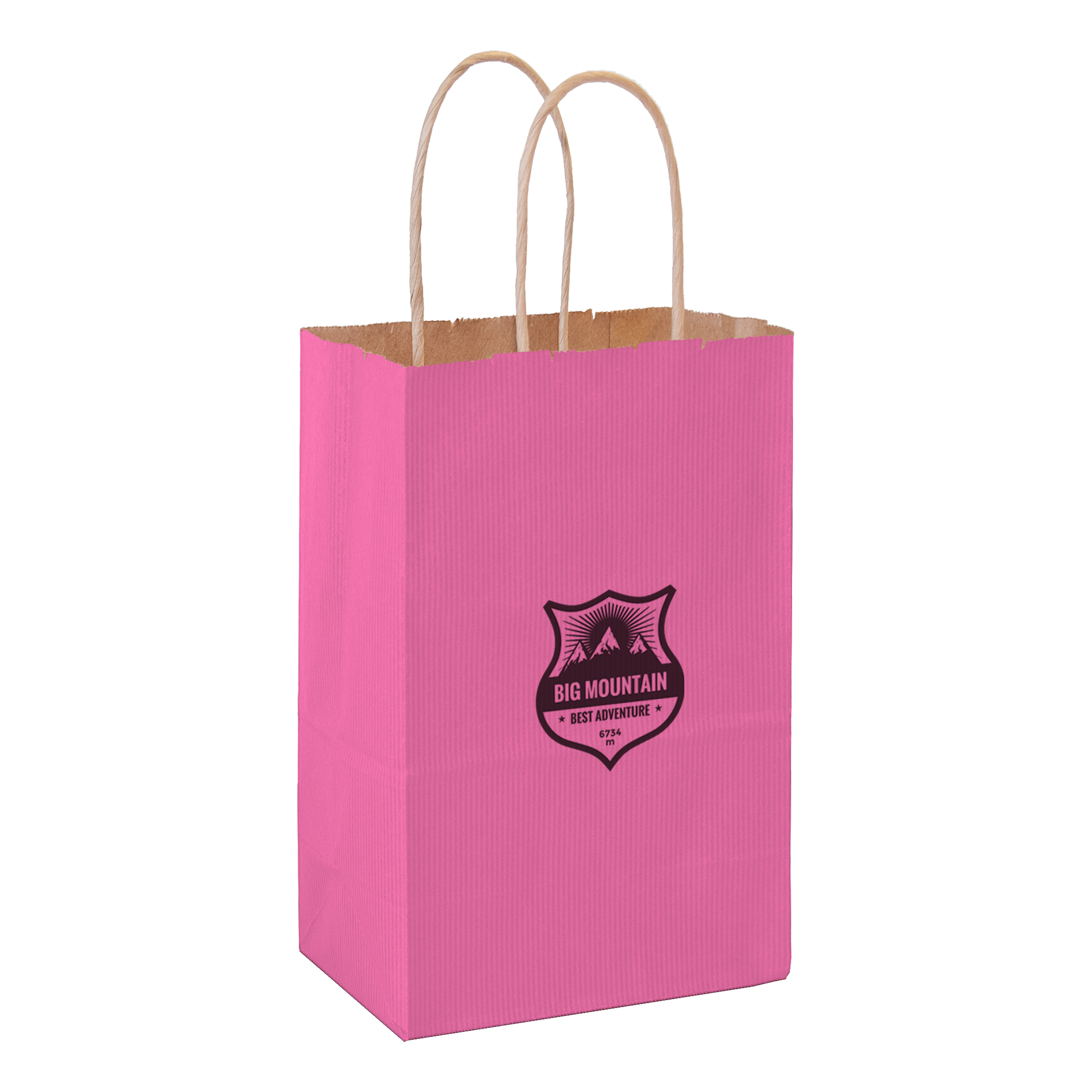 Matte Color Paper Shopper with Twisted Paper Handles 13