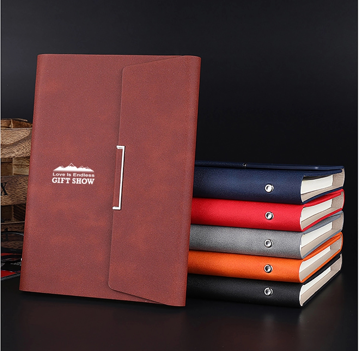 Personalized A5 Pu Leather Binder Notebook 3