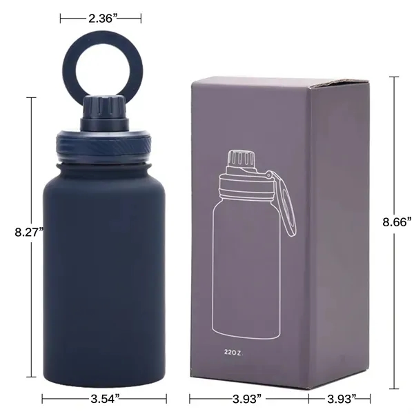 Stainless Steel Magnetic Phone Mount Water Bottle Holder 2