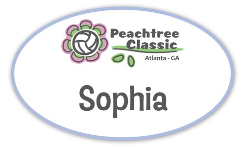 Full Color Name Badge w/ Personalization (3"X5") Oval