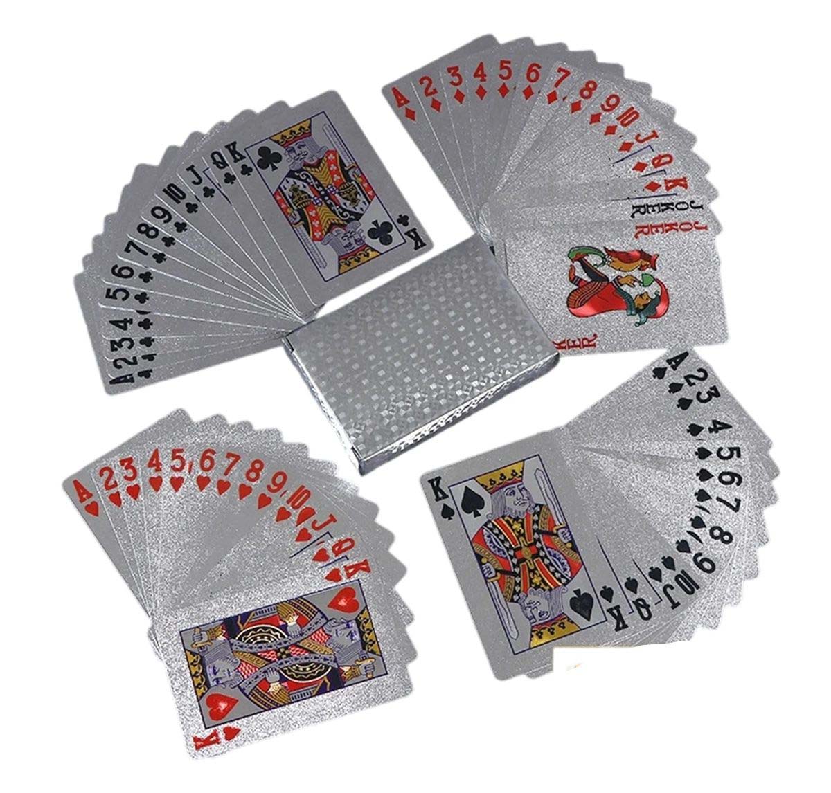 Durable Gold Color Poker Cards with Smooth Surface 5