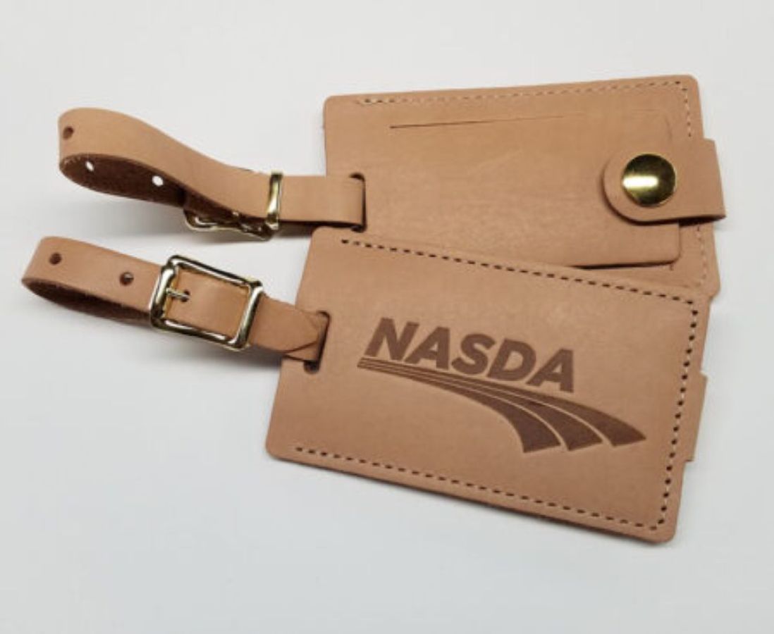 Genuine Snap ClosureLeather Luggage Tag 3