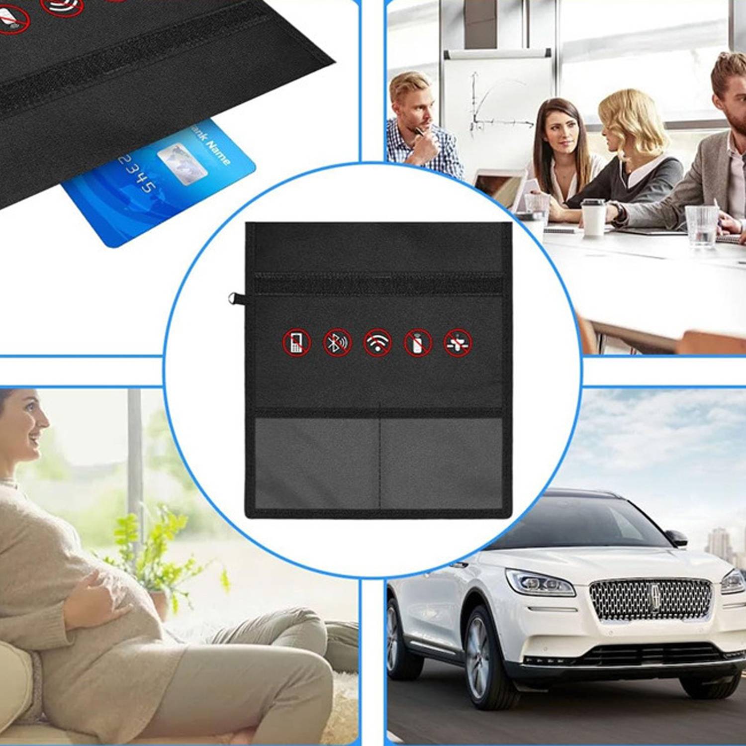 Car Key Tablet Phone Radiation Signal Shielding Bag 3