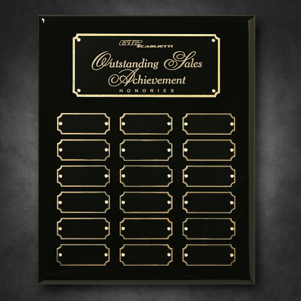 Black Piano Finish Perpetual Plaque 7