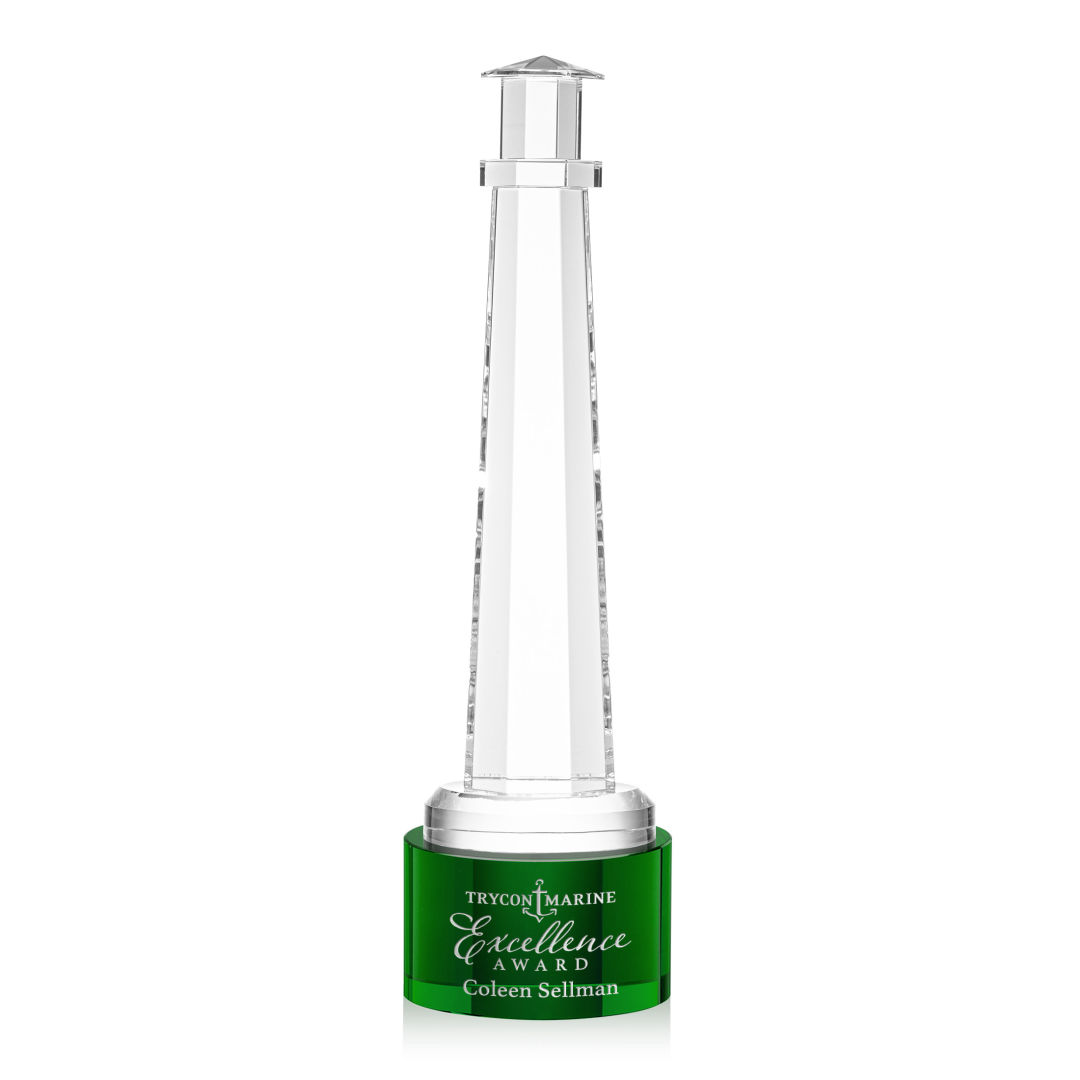 Lighthouse Award on Marvel Base - Green 2