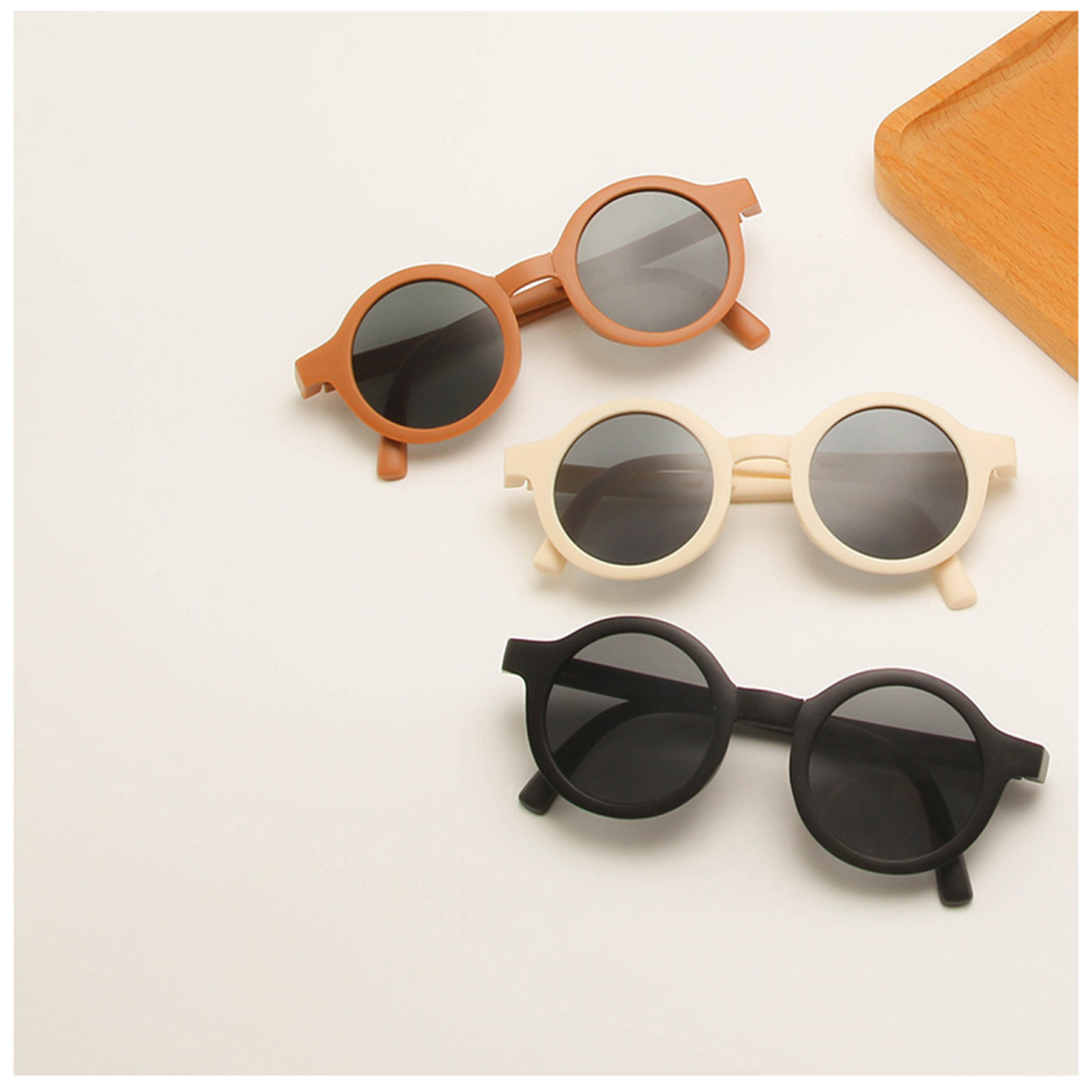 Folding Round Polarized Sunglasses for Kids 4