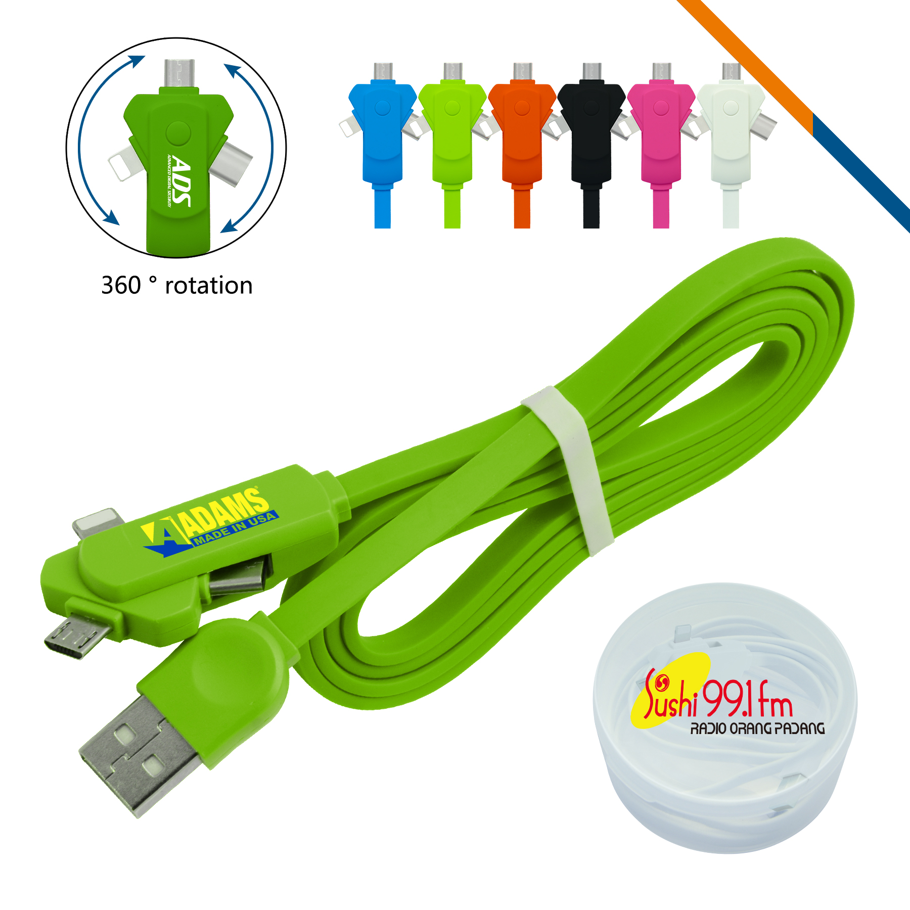 Swivel 3-in-1 Charging Cable 6